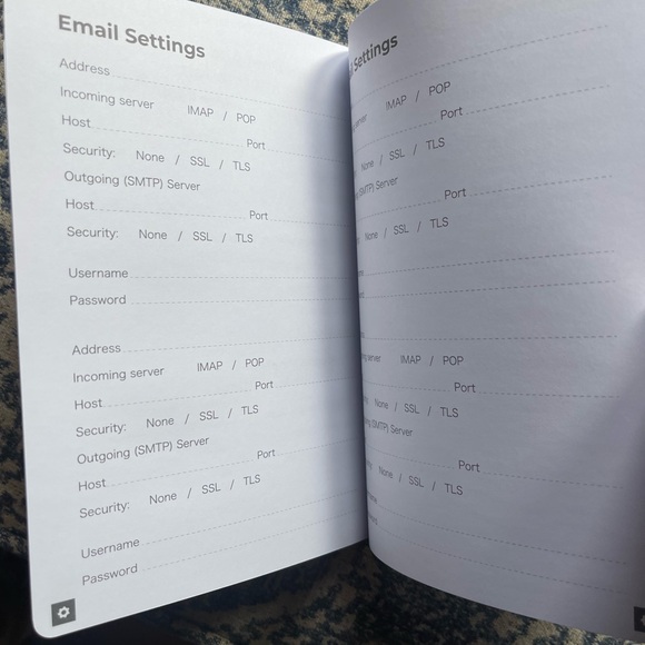 Password Notebook with Star Design - Picture 3 of 5